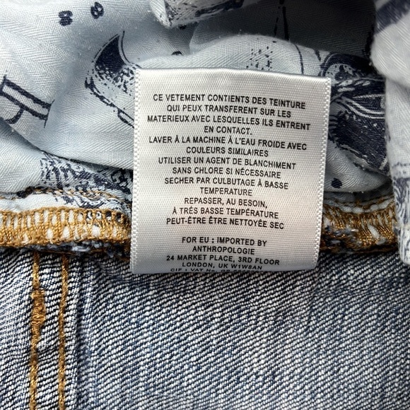 Pilcro and the Letterpress Anthropologie Slim Boyfriend Short Size 27 - Picture 12 of 16